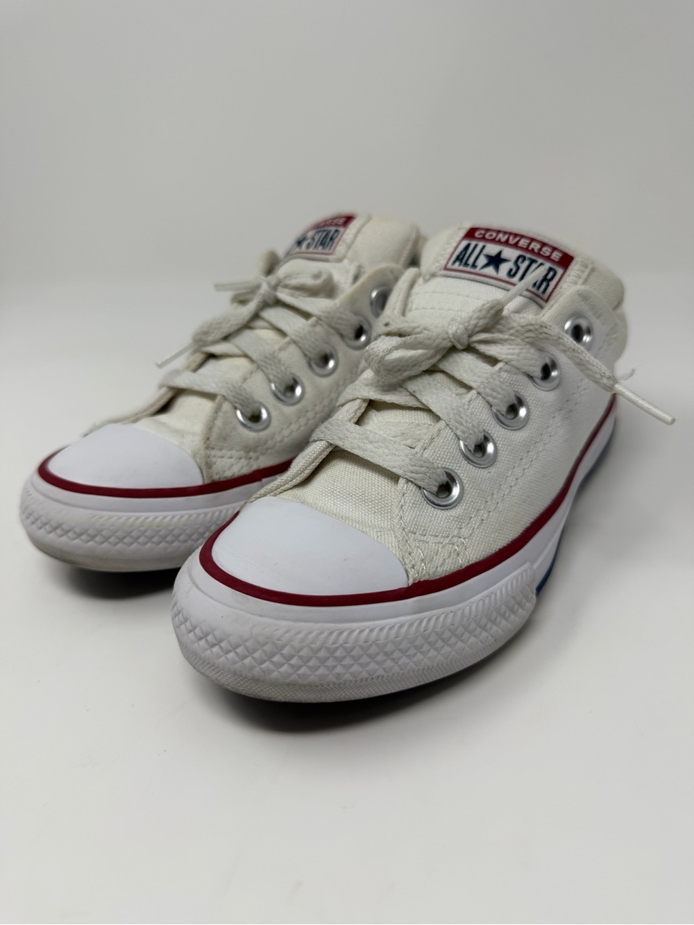 Converse Kids' White Canvas Low-Top Sneakers - All Star Sz. 11y
